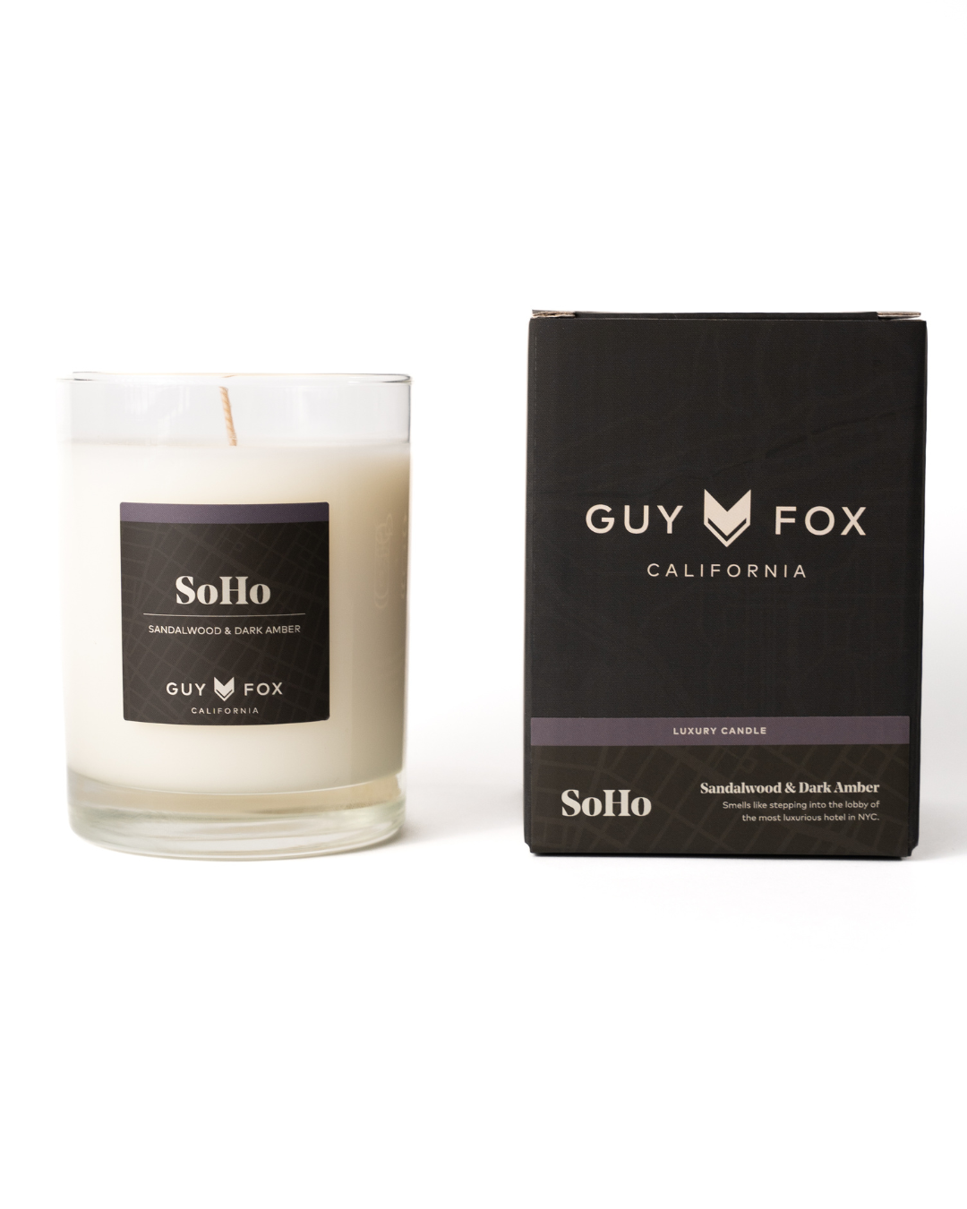 SoHo - Reusable Men's Candle - Sandalwood & Dark Amber