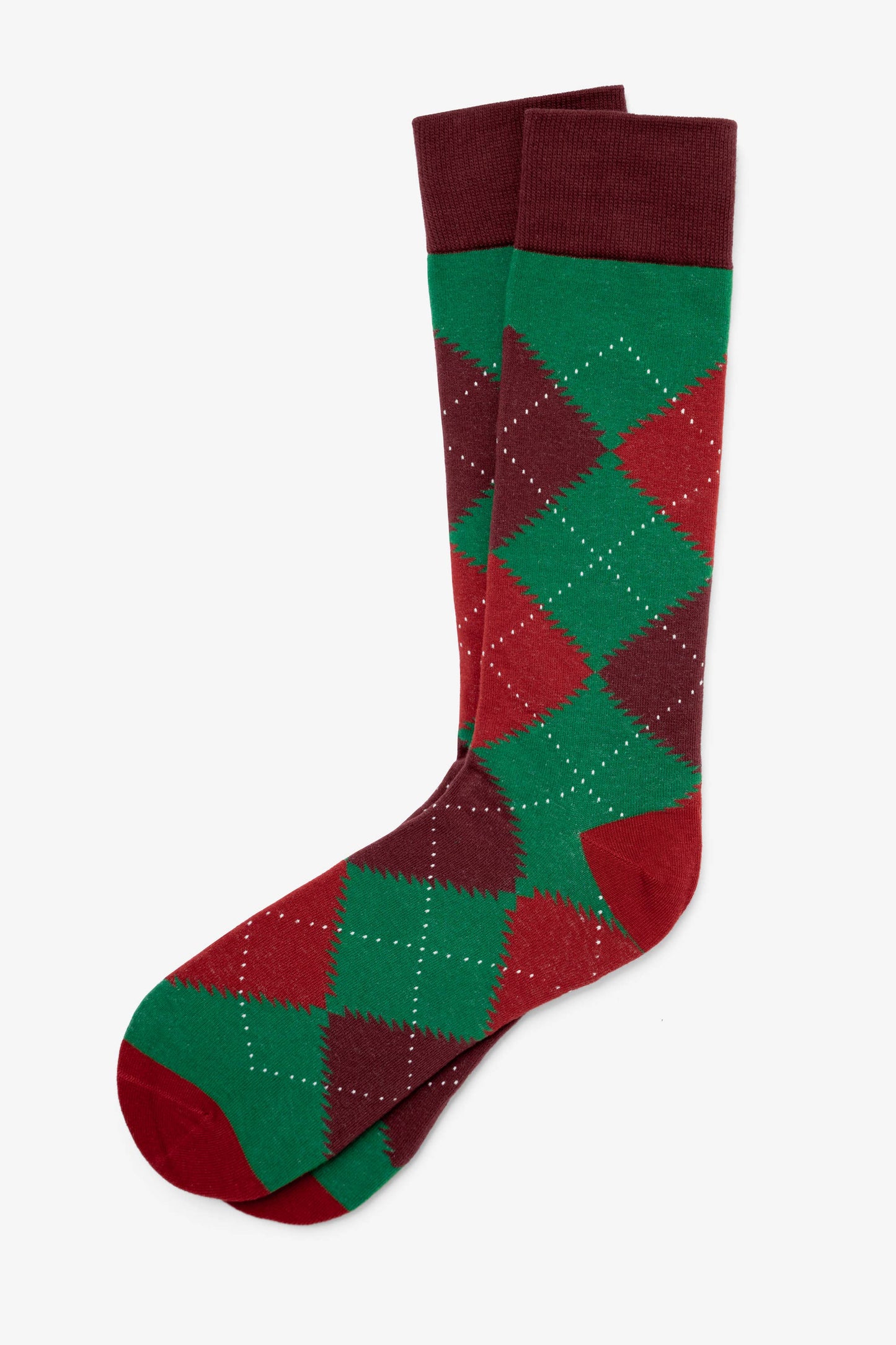Argyle Assassin Carded Cotton Socks by Alynn