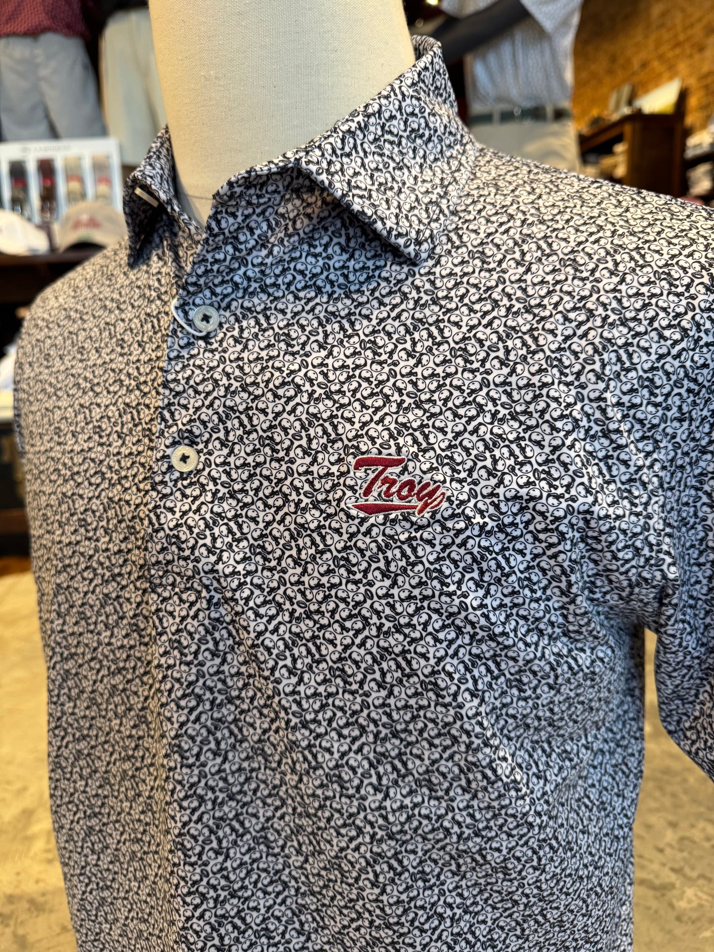 Black Helmet Havoc Performance Polo