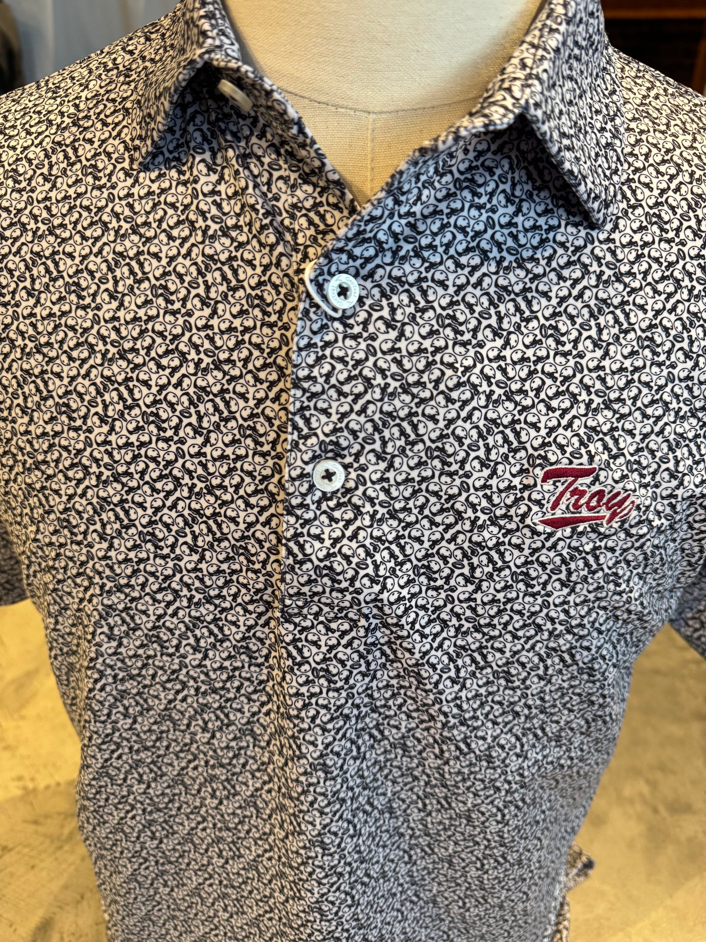 Black Helmet Havoc Performance Polo