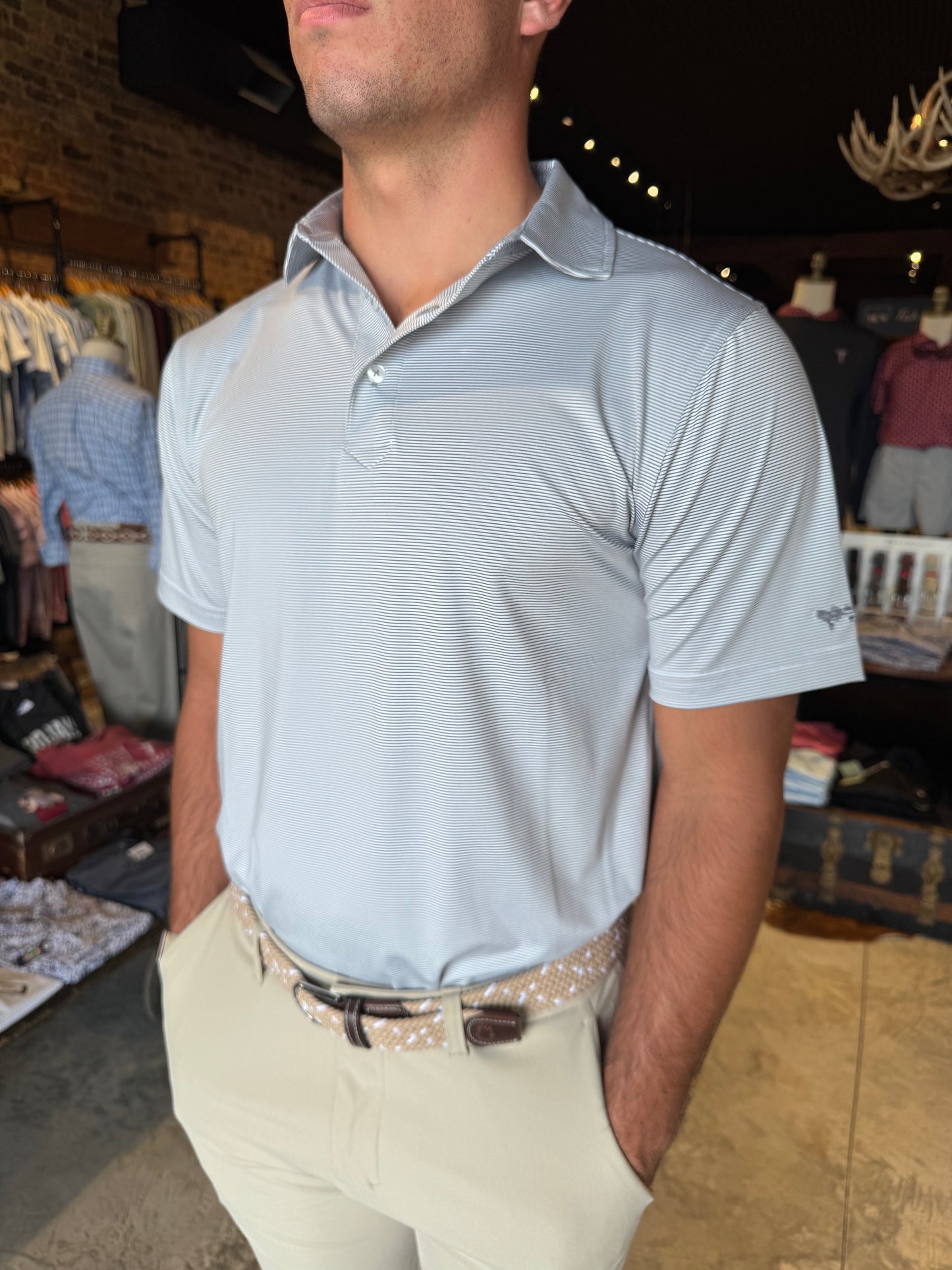 Performance Stripe Polo