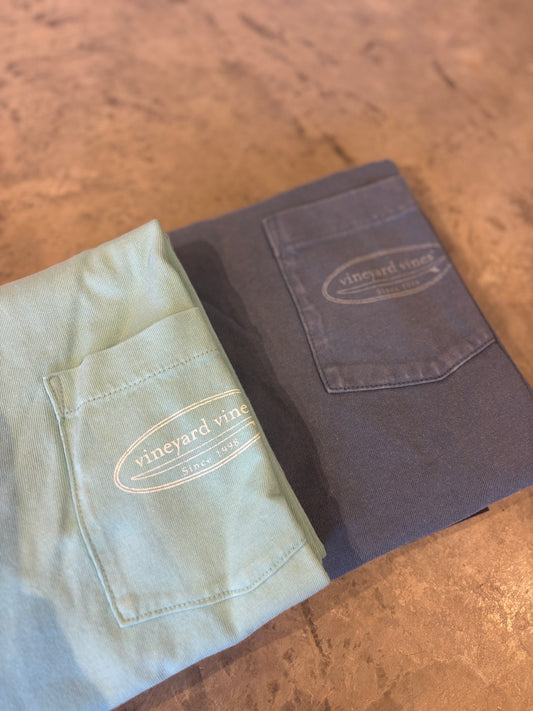 Outlined Surf logo ss tee