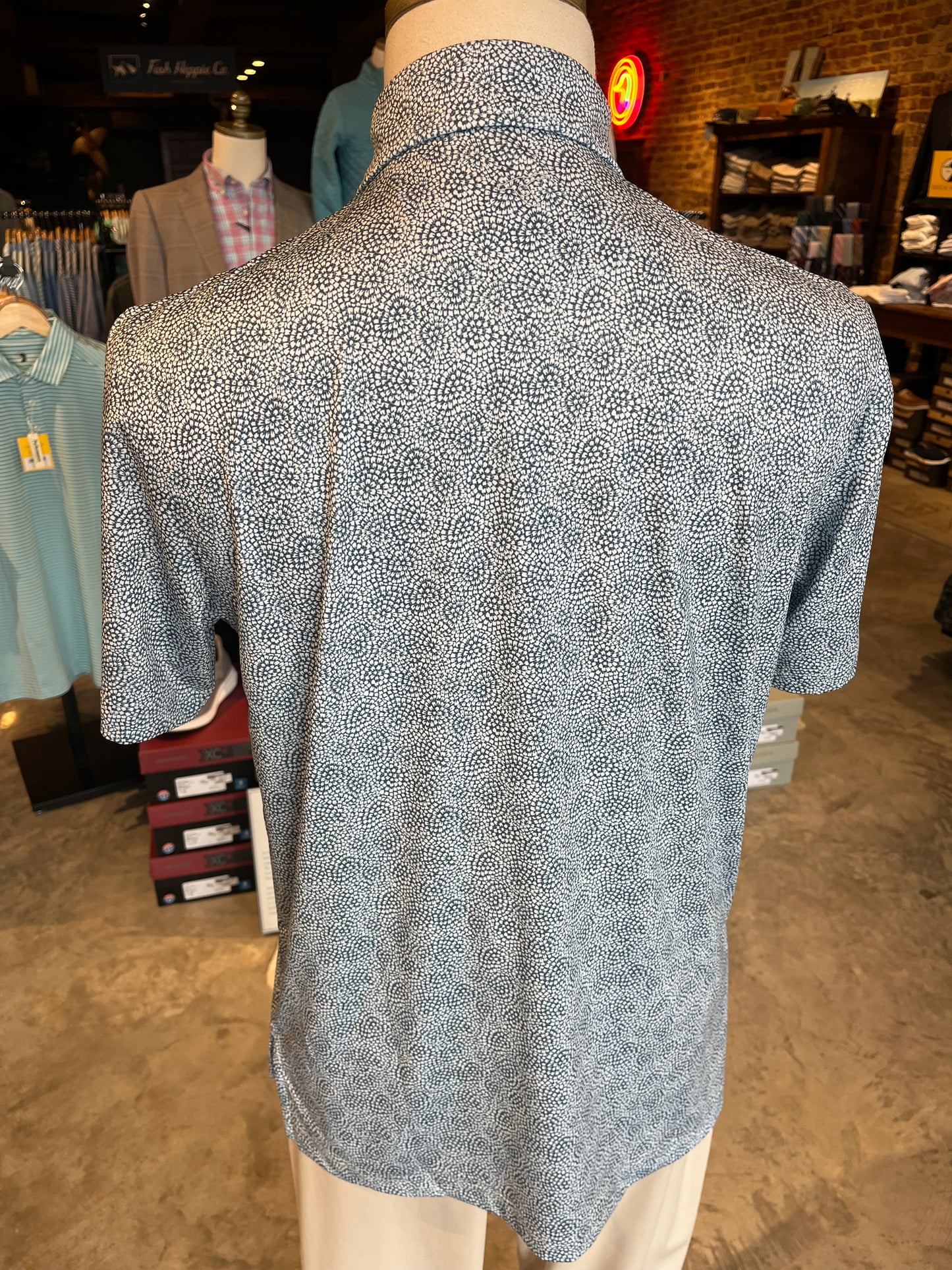 Storm Dahlia Printed Performance Polo