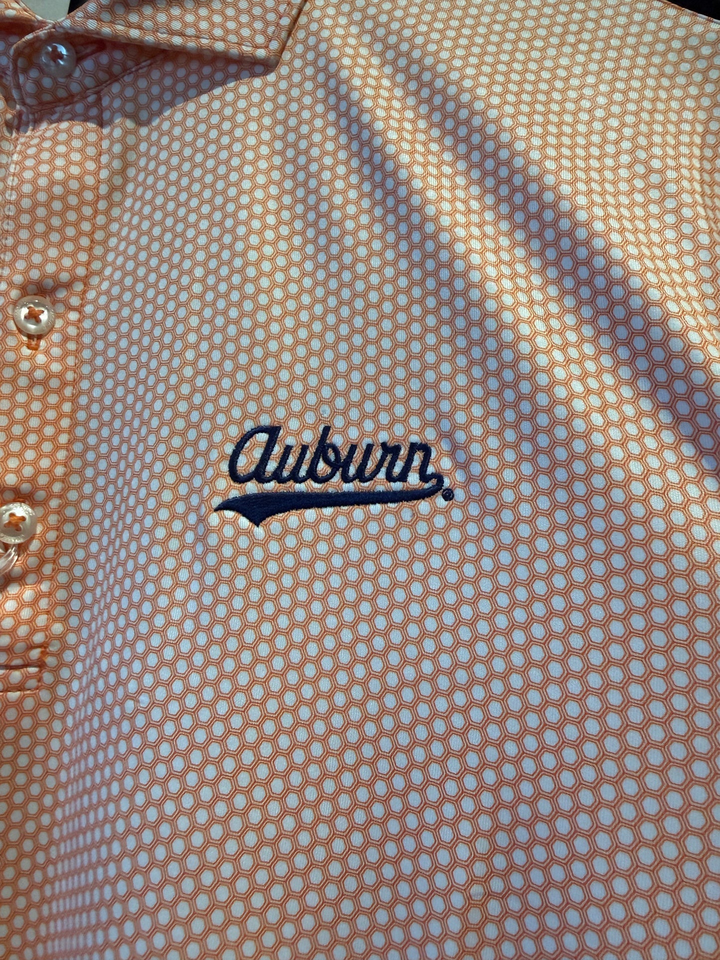 Auburn Hex Polo Orange