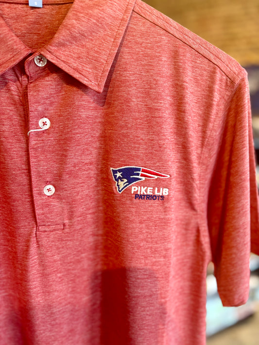 Heathered Polo Red Pike Lib