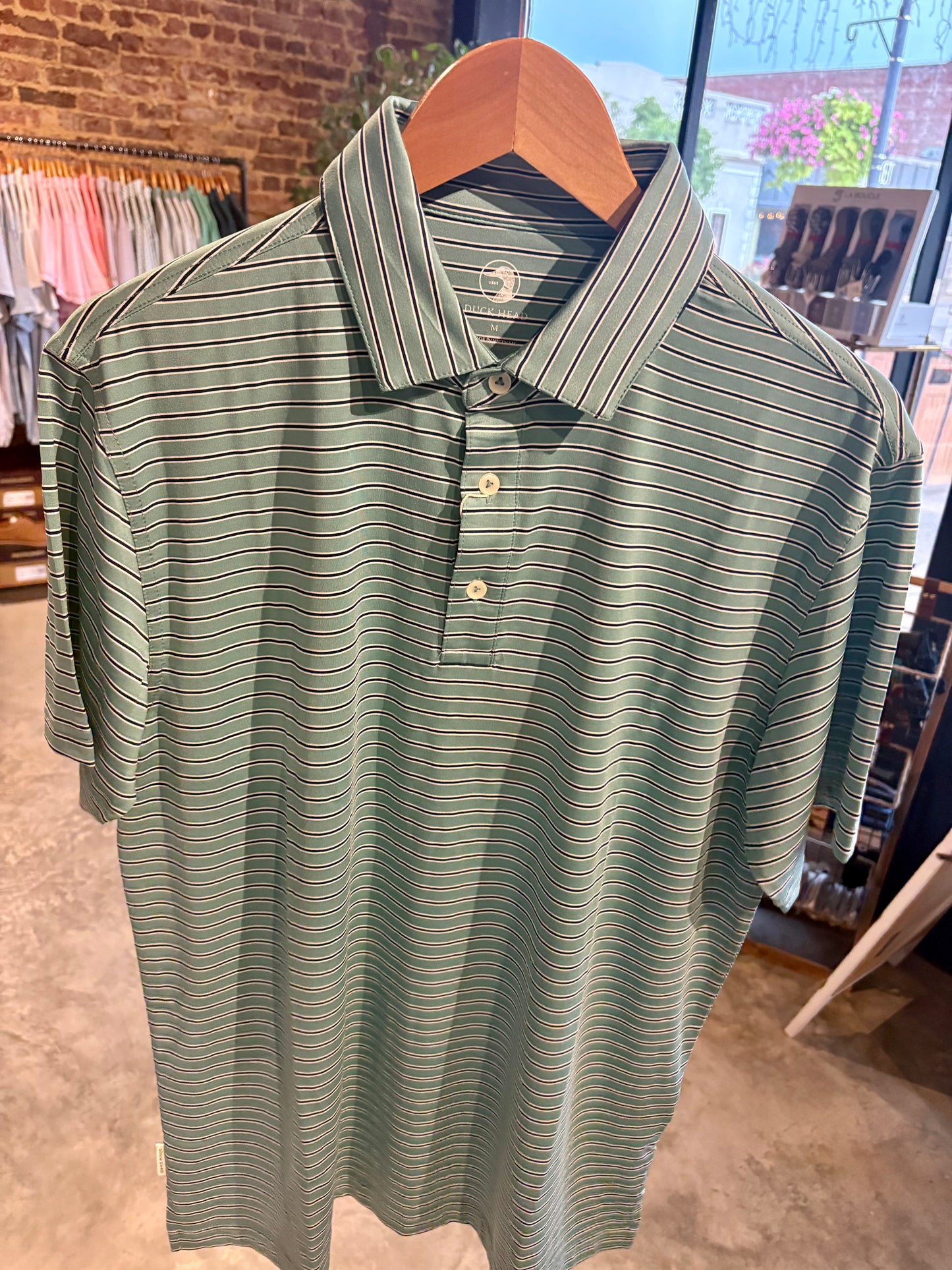 SS Long Drive Stripe Performance Polo