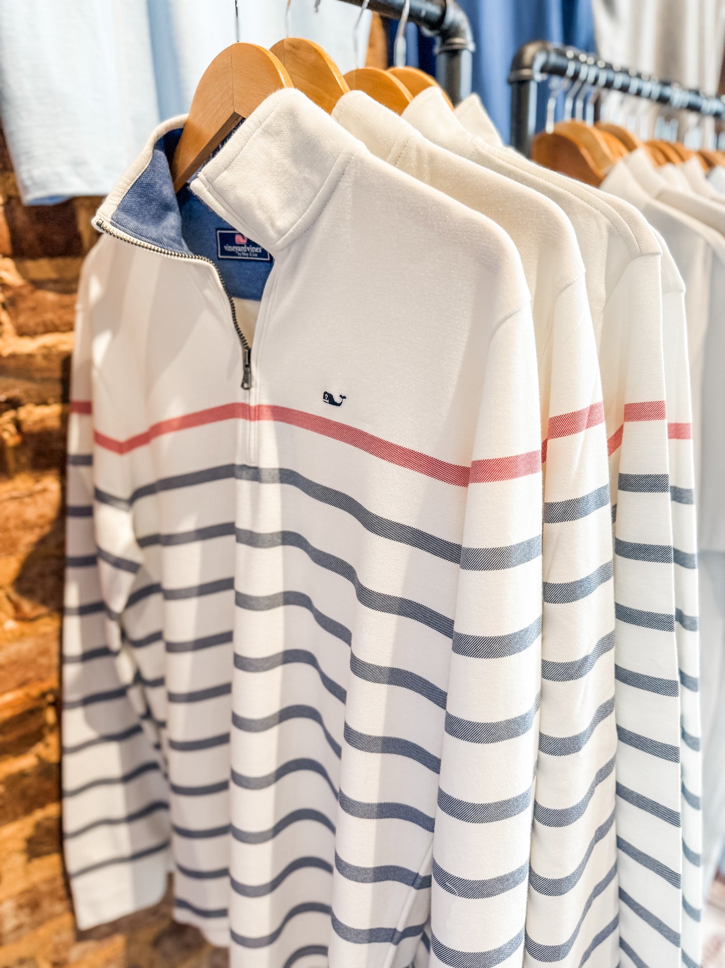 Breton Stripe Saltwater Quarter Zip