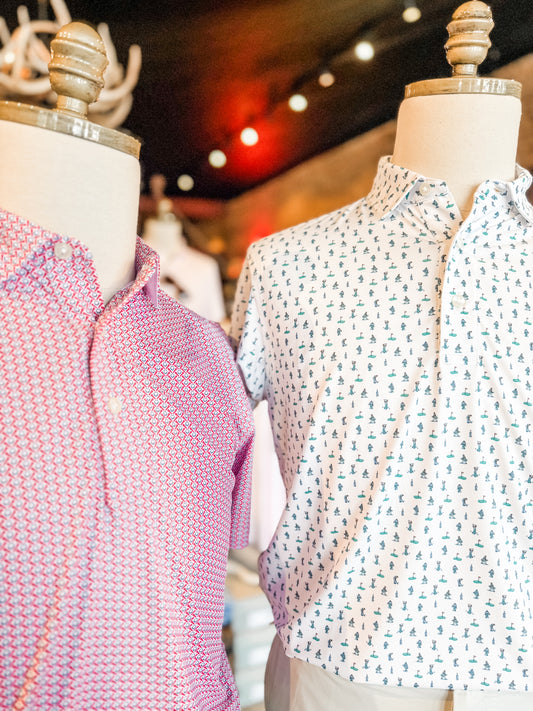 SS Printed Palmero Performance Polo