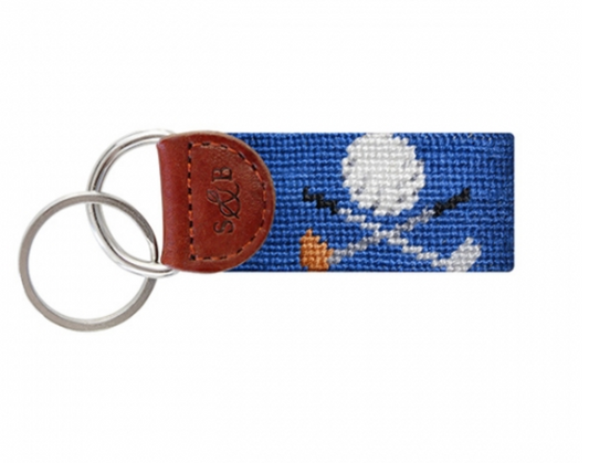 Crossed Clubs Key Fob