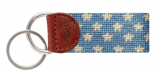 Stars & Stripes Needlepoint Key Fob