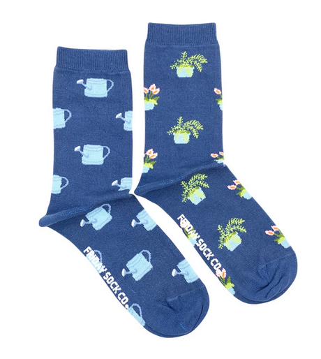 Women's Socks Plant & Watering Can
