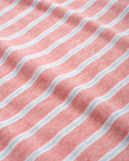 The Original Jr. Polo- Matthis Stripe Pomegranate