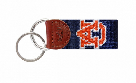 Auburn Needlepoint Key Fob