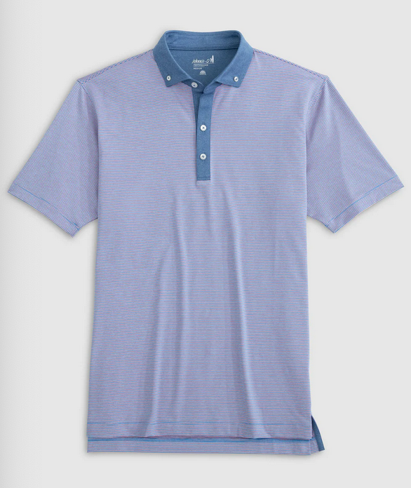 Walsh Striped Jersey Performance Polo