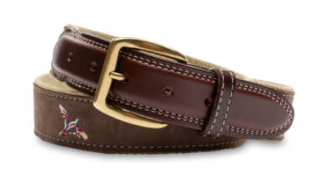 Embroidered Leather Belt