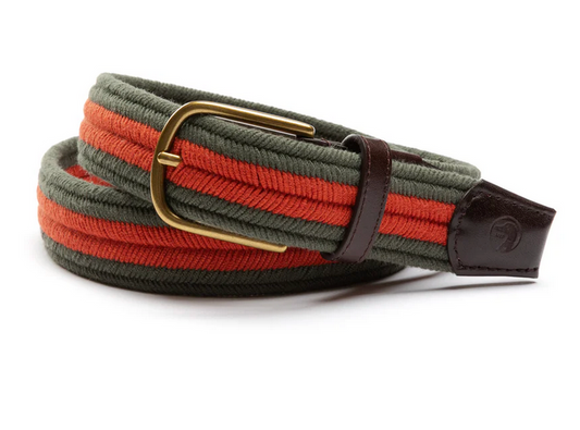 Striped Braided Belt