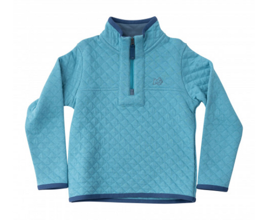 Quilted Zip Pullover