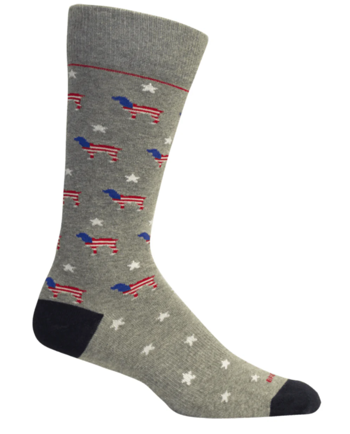 Brown Dog Socks- Red, White, Beau