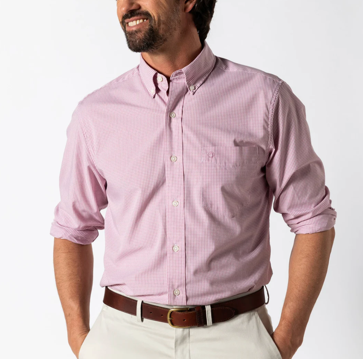 LS Performance Poplin Sport Shirt - Turner Gingham