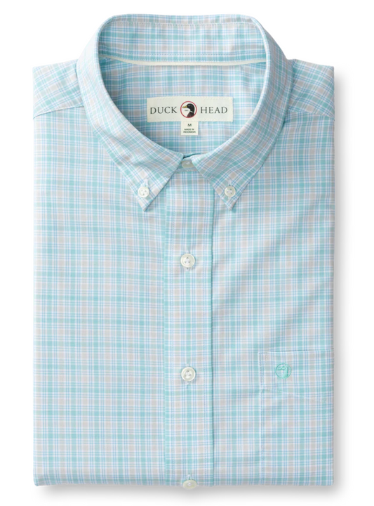 LS Performance Poplin Sport Shirt - Trent Plaid