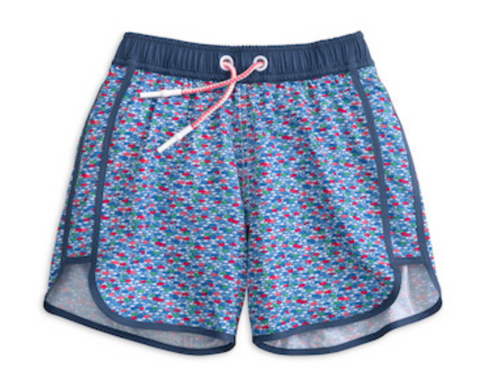Youth Red Fin Blue Fin LB Swim Trunk