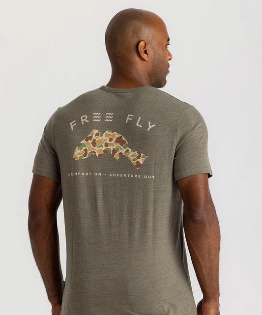 Vintage Camo Redfish Pocket Tee