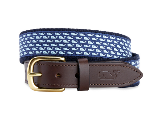 Classic Whale Canvas Club Belt