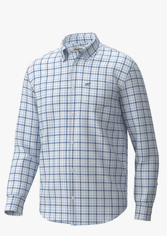Hadley Luxe Lite LS Button Down- Sanders Gingham