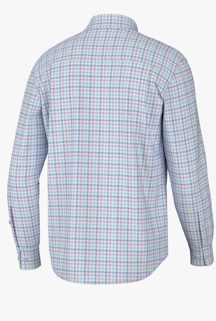 Youth Hadley Luxe Lite LS Button Down- Easter Gingham
