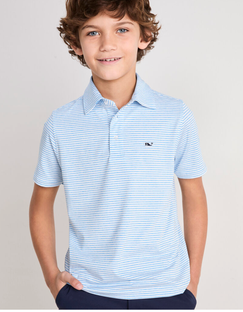 Boys' Bradley Stripe Sankaty Performance Polo