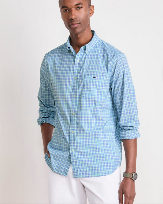 Cobia Check Featherweight Performance Shirt