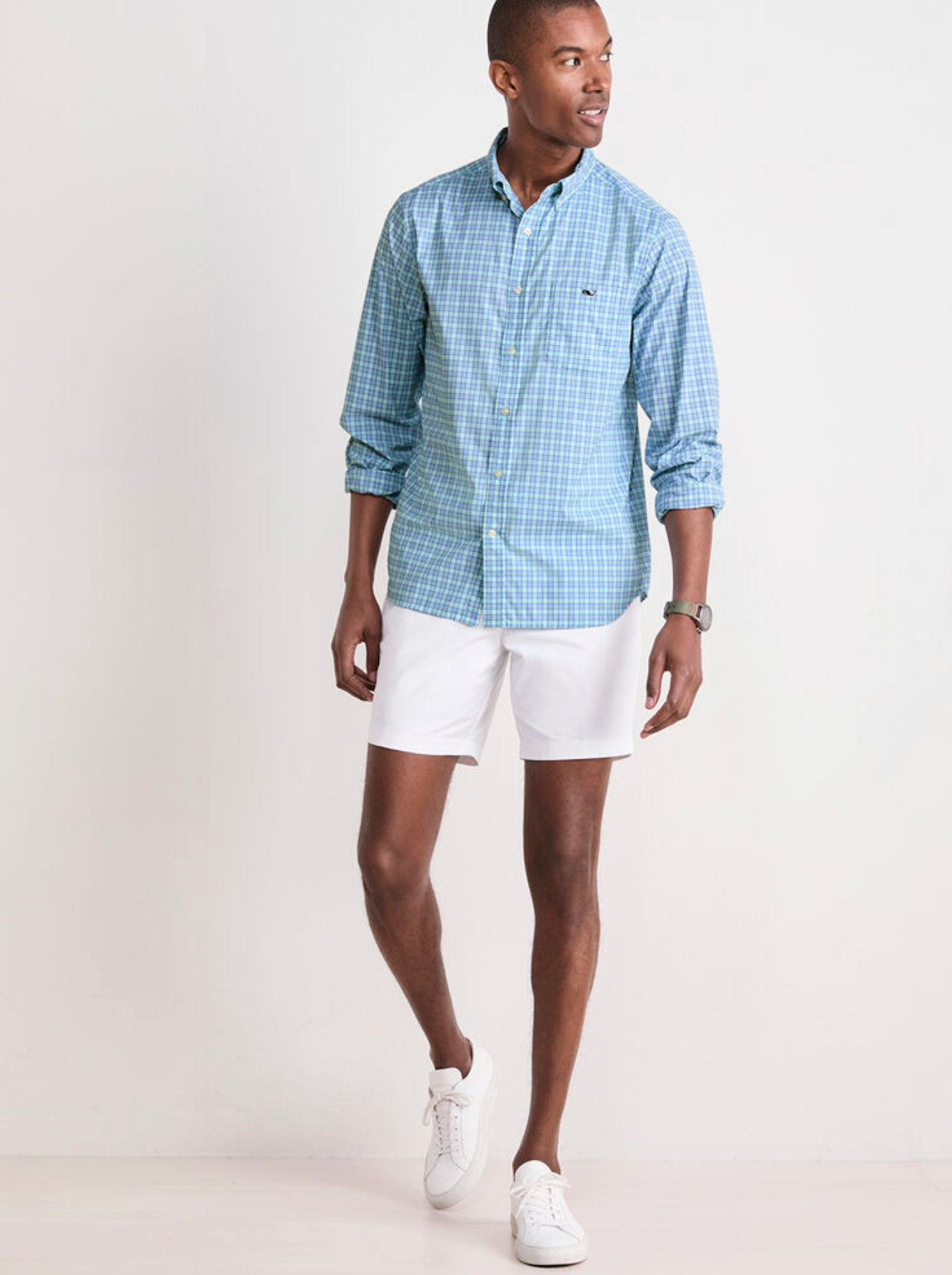Cobia Check Featherweight Performance Shirt