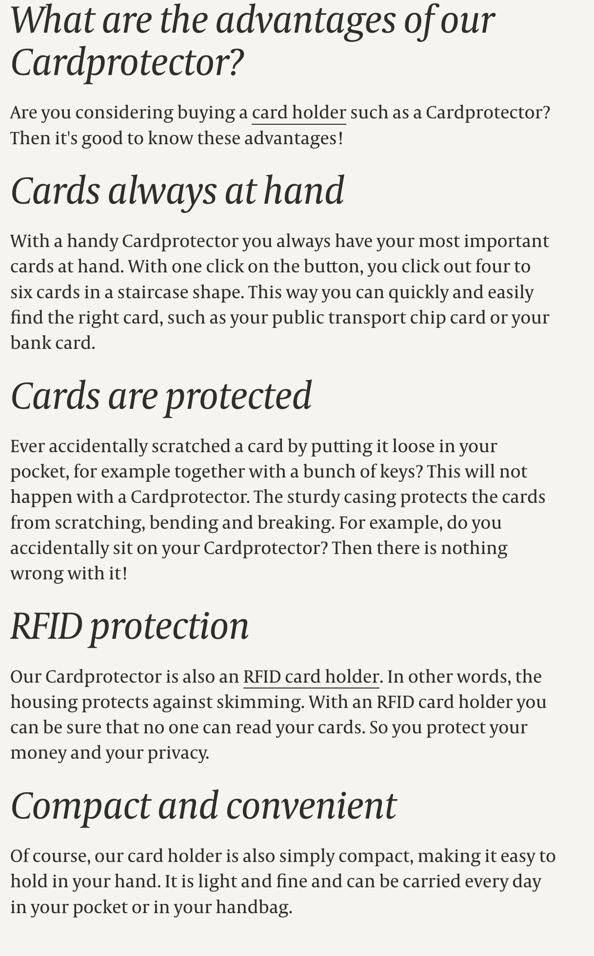 Cardprotector