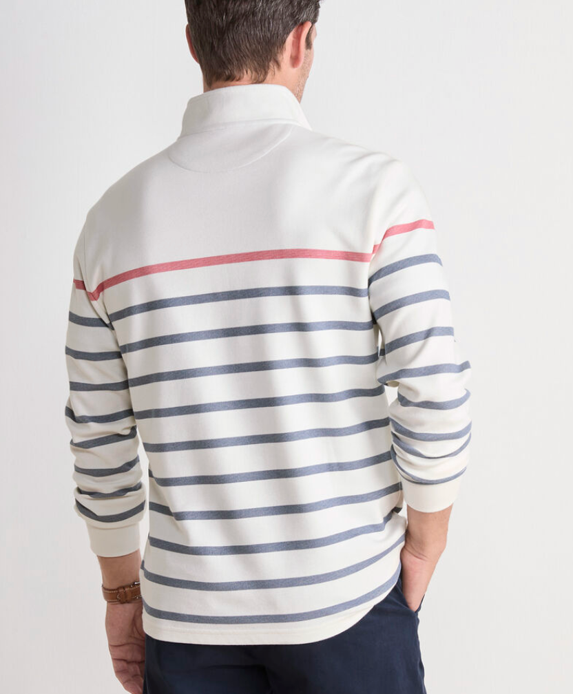 Breton Stripe Saltwater Quarter Zip