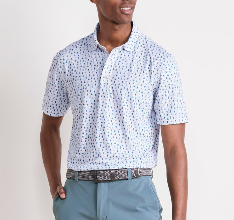 SS Printed Palmero Performance Polo