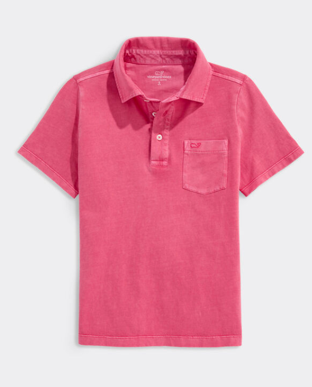 Boys Clean Slub Jersey Polo