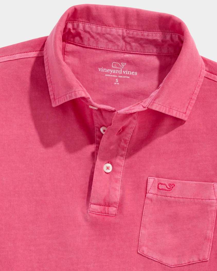 Boys Clean Slub Jersey Polo