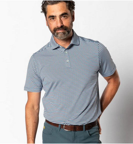 SS Long Drive Stripe Performance Polo
