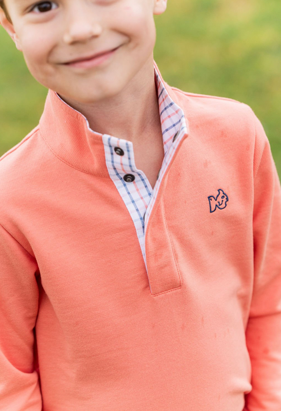 Boys Sporty Snap Pullover