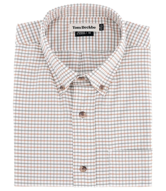 Culver Oxford Shirt- Rust/Gray