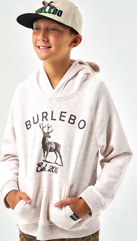 Youth Fleece Hoodie Whitetale Deer