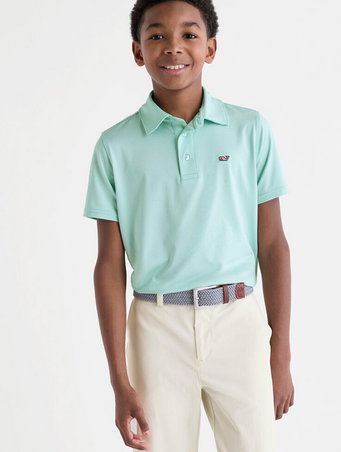 Boys' Performance Anegada Stripe Sankaty Polo