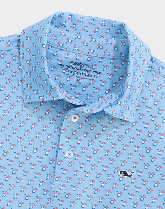 Boys Performance Printed Sankaty Polo