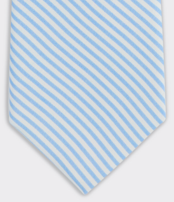 Boys Vineyard Seersucker Printed Tie
