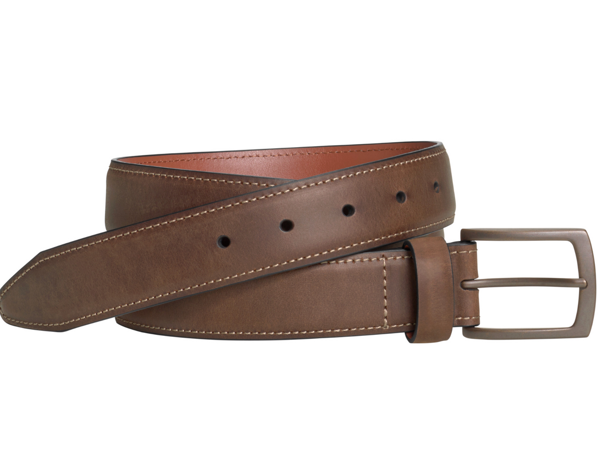 Distressed Oiled Leather Belt