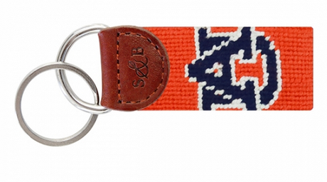 Auburn Needlepoint Key Fob