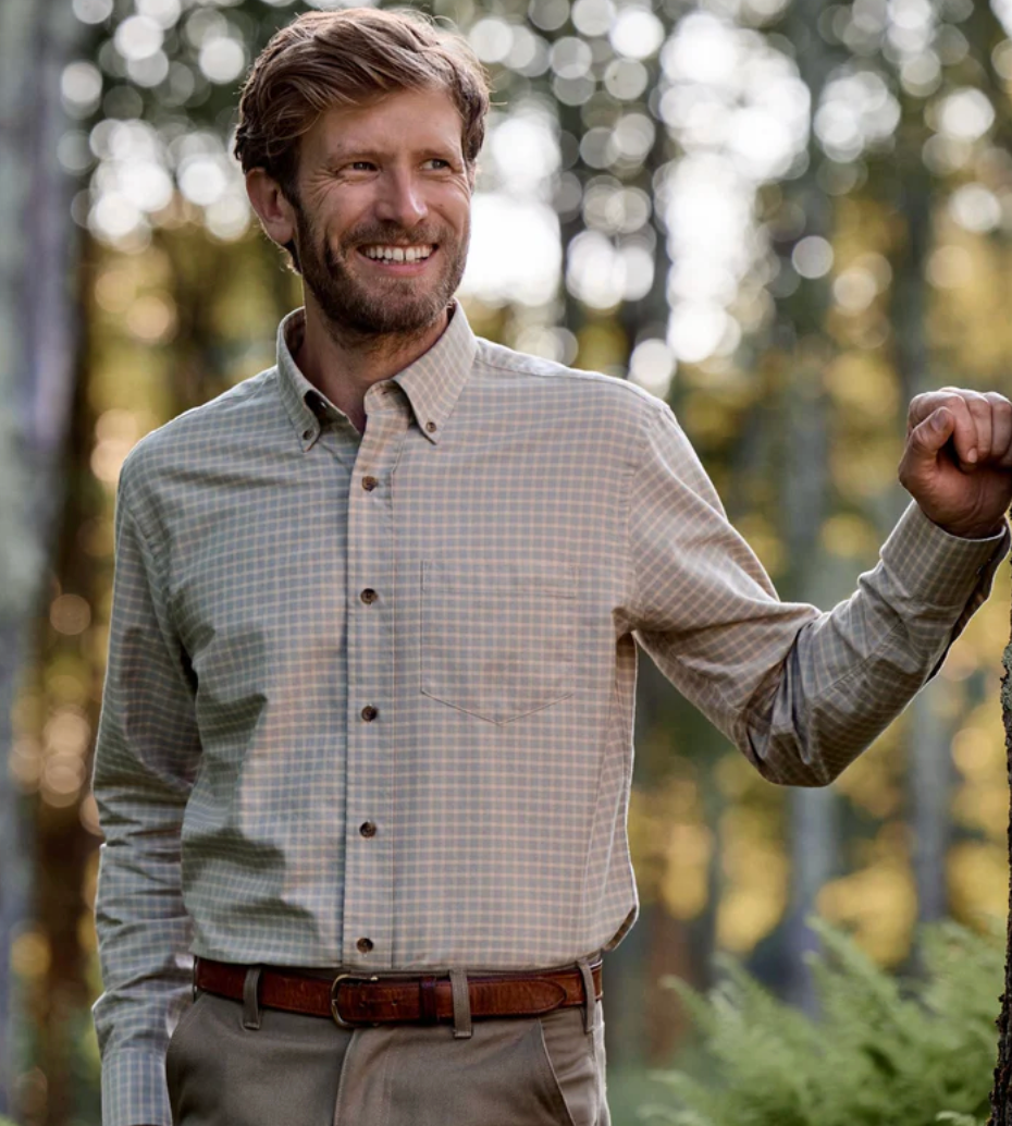 Oxford Shirt- Beige Sky