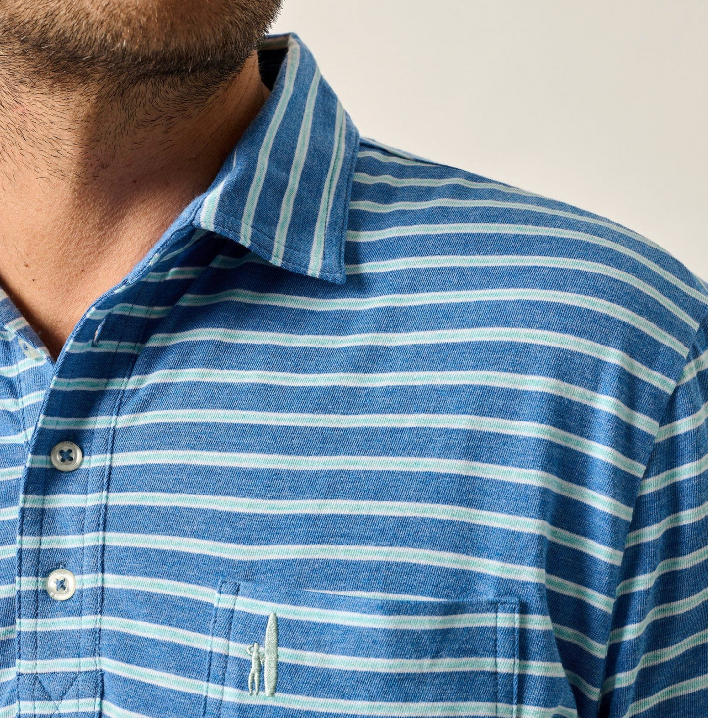 The Original Polo - Matthis Stripe Deep Ocean