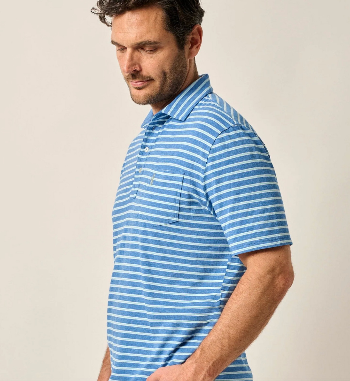The Original Polo - Matthis Stripe Deep Ocean