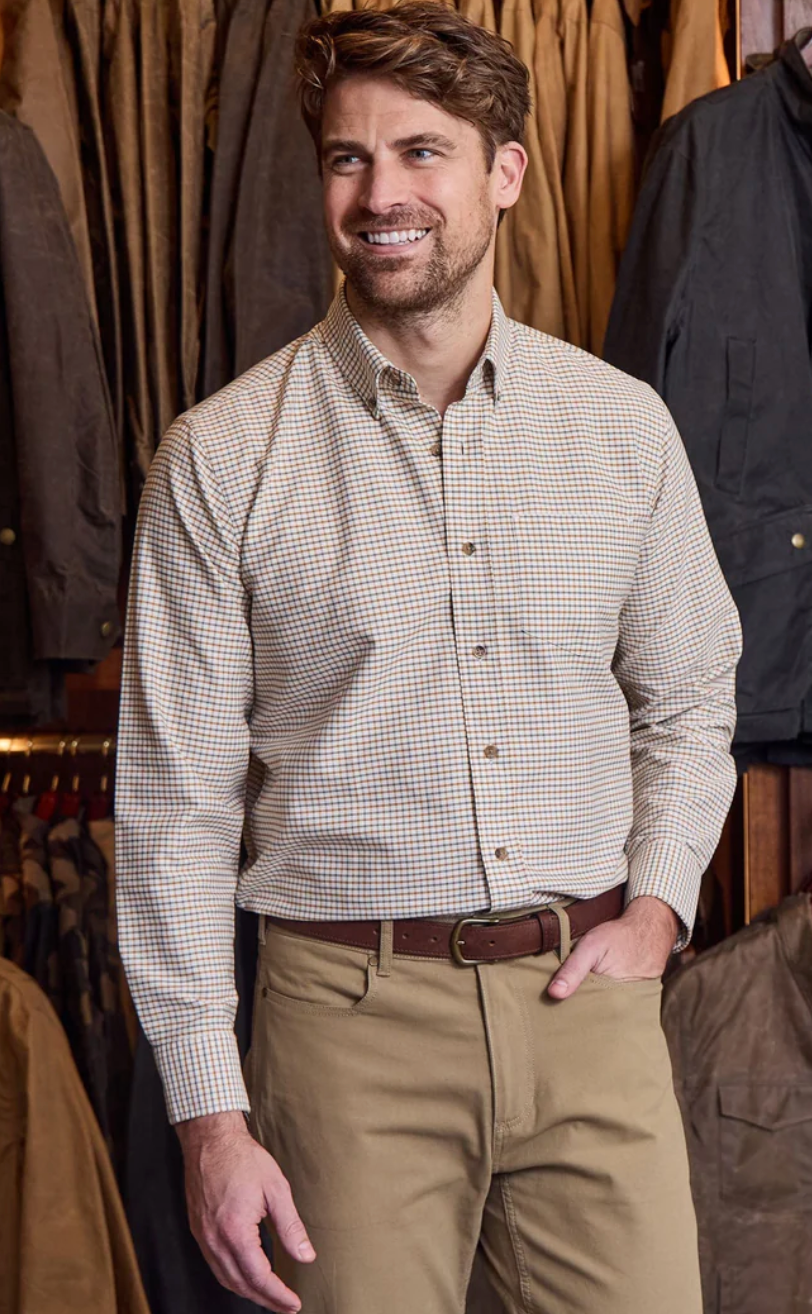 Culver Oxford Shirt- Rust/Gray